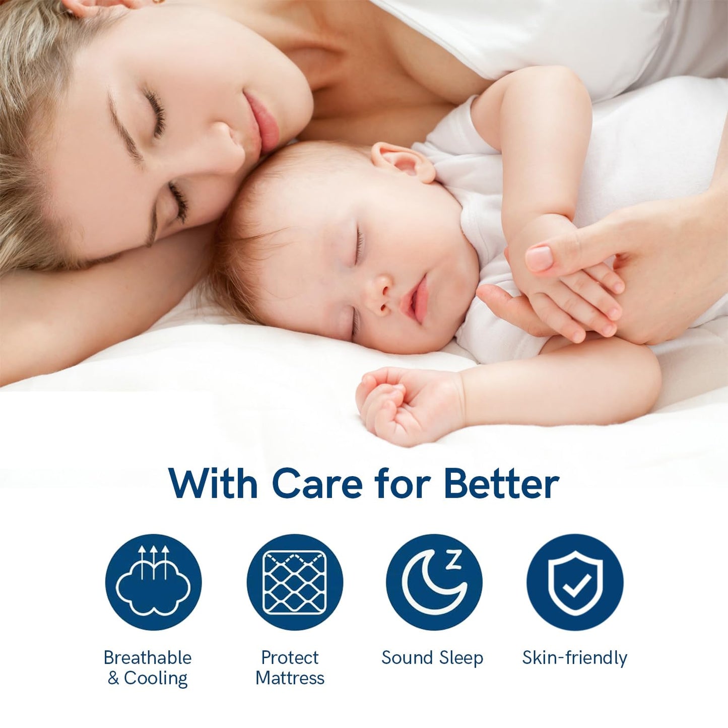 ELEMUSE King Mattress Topper for Back Pain, Extra Thick Mattress Pad Cover, Plush Soft Pillowtop with Elastic Deep Pocket, Overfilled Down Alternative Filling