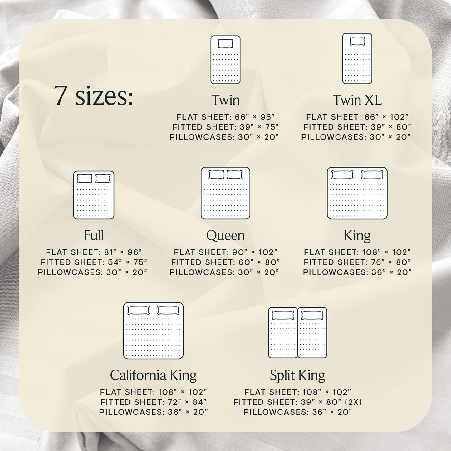 LuxClub 4 PC Full Size Sheet Set Deep Pockets 16" Wrinkle Free Cooling Sheets Machine Washable Hotel Bedding Silky Soft - Cream Full