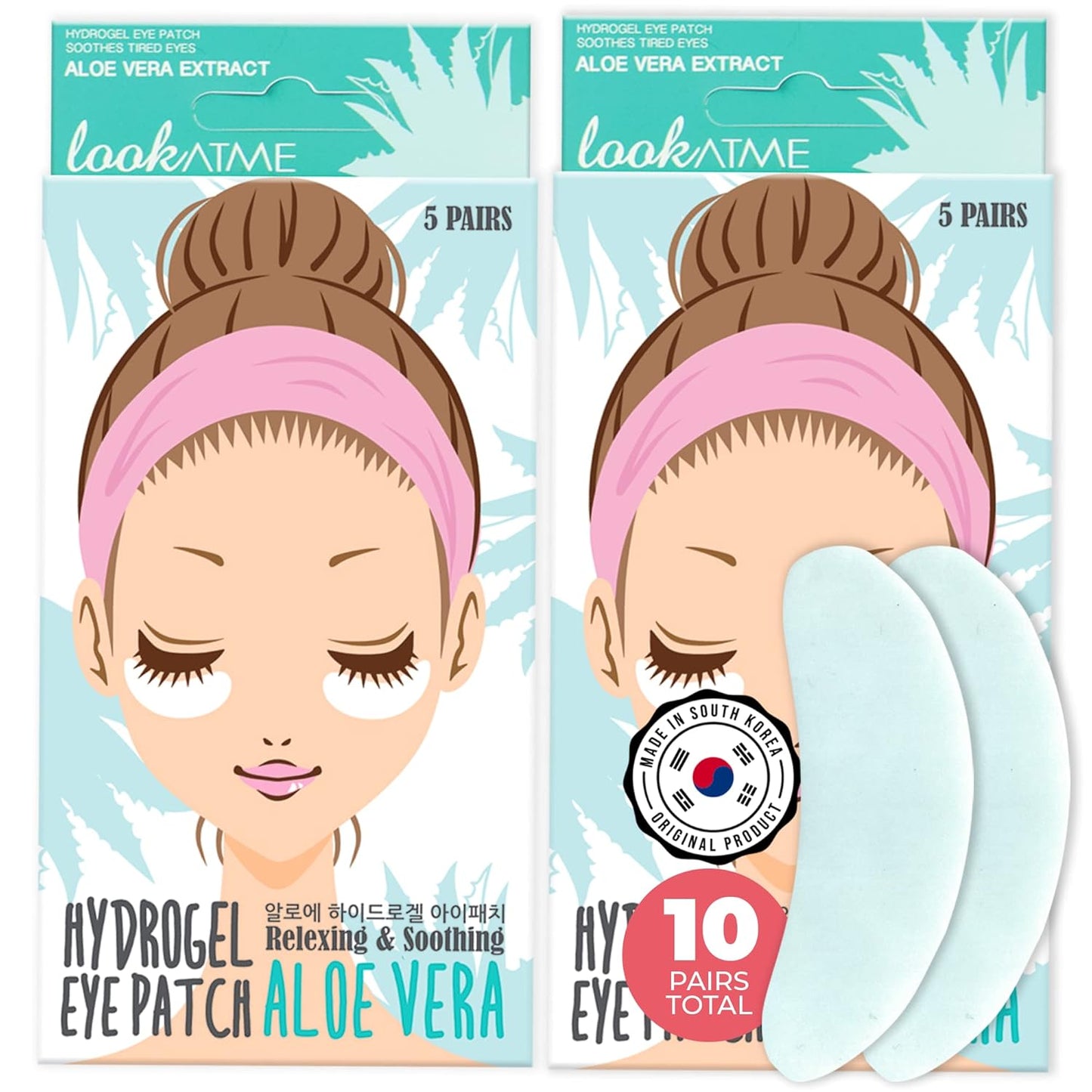 Lookatme Hydrogel Eye Patch Aloe Vera, 1.1 Ounce