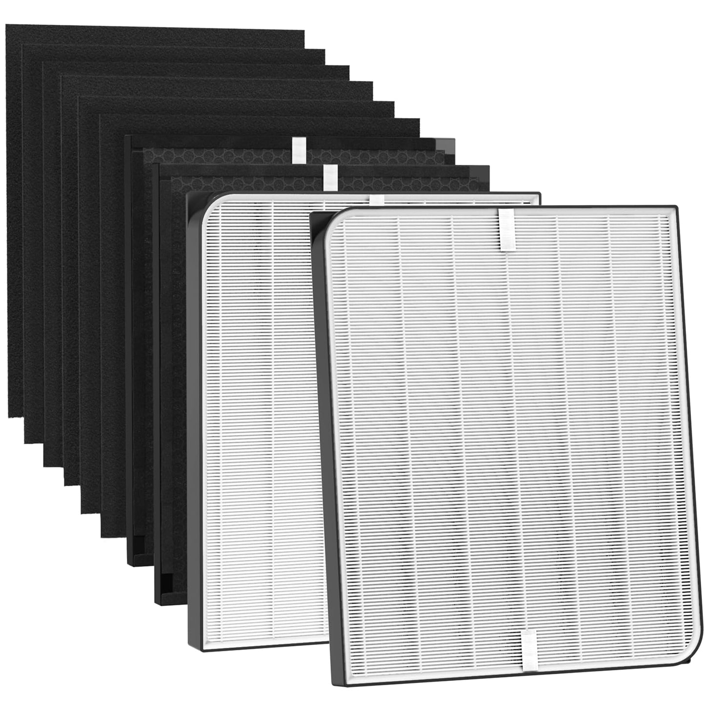 Replacement Filters Set Compatible AD3000 AD3500 AD3500i Air Purifi-er,2 Filter, 2 Activated Carbn and 6 Pre-Filters,Air purifier filter replacement for New homes/Bedrooms