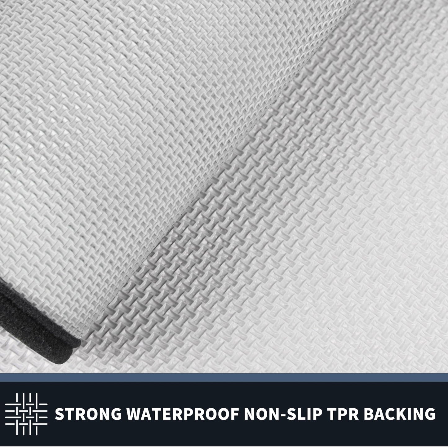 PURRUGS Dirt Trapper Door Mat 20" x 32", Non-Slip/Skid Machine Washable Entryway Rug, Shoes Scraper, Area Rug, Super Absorbent Welcome Mat for Muddy Wet Shoes and Paws, Bluish Grey & Charcoal