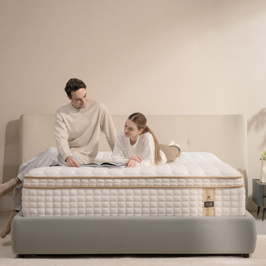 AN Adamant Noyau Full Size Mattress,12 Inch Hybrid Full Mattress in a Box with Memory Foam and Pocket Spring for Pressure Relief & Comfort Sleep & Zoned Support, Medium Firm,CertiPUR-US