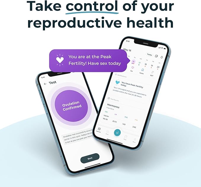 Inito Fertility Monitor & Hormone Tracker for Women | Estrogen, LH, PdG (Urine Metabolite of progesterone), FSH | Track and Confirm Ovulation | Includes 15 Test Strips (iPhone 16)