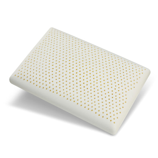 100% Natural Latex Pillow with Removable Cotton Cover (Standard, Firm), Strong Support Travel Pillow, Premium Bed Pillow for Sleeping, Neck Pain Relief Help, Head Support for Side Back Stomach Sleeper