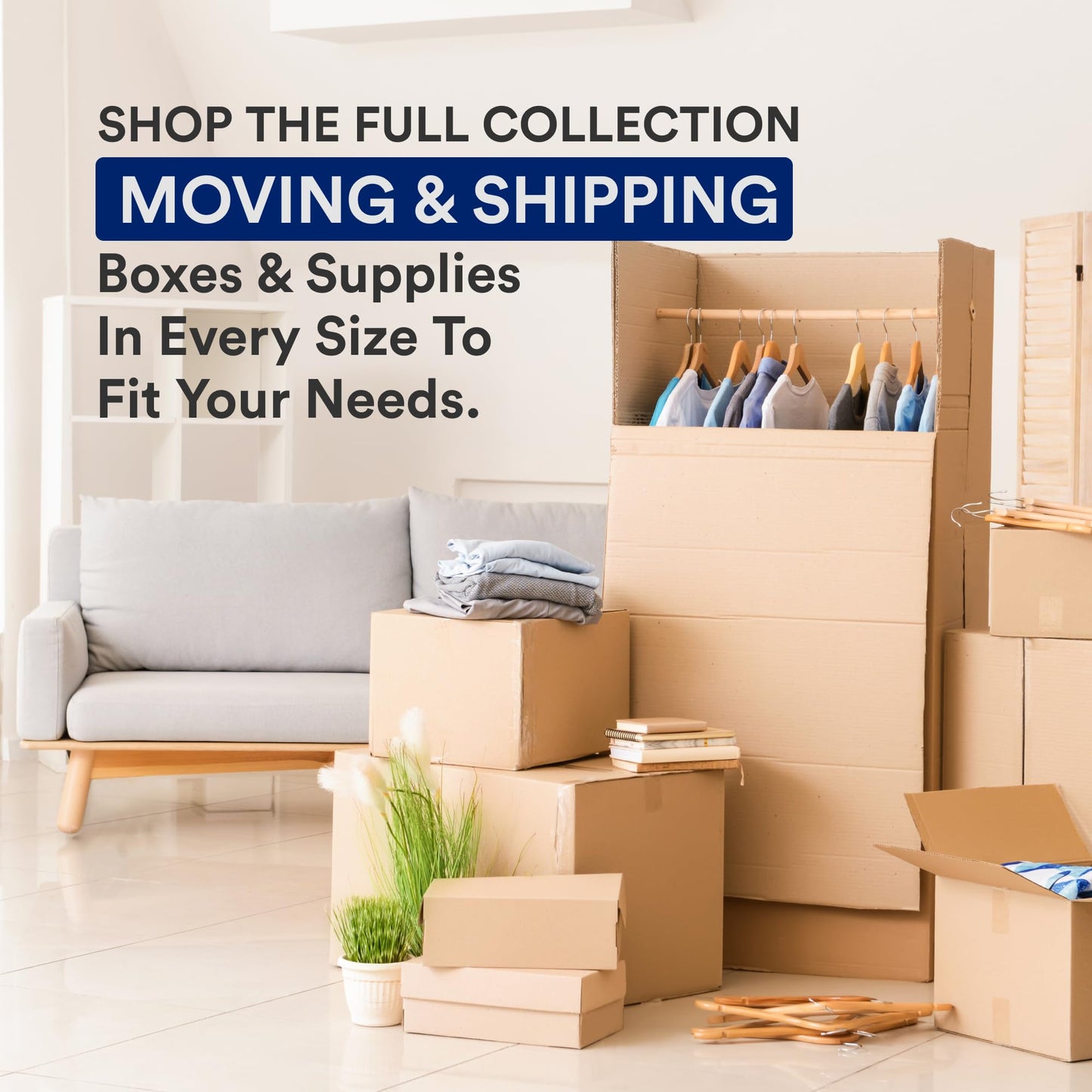BOX USA Large Moving Boxes 20" x 20" x 15" (12 Pack) - Corrugated Cardboard Box for Packing, Packaging, Storage, Mailing, and Shipping for Office or Home, 32 ECT - Pack of 12