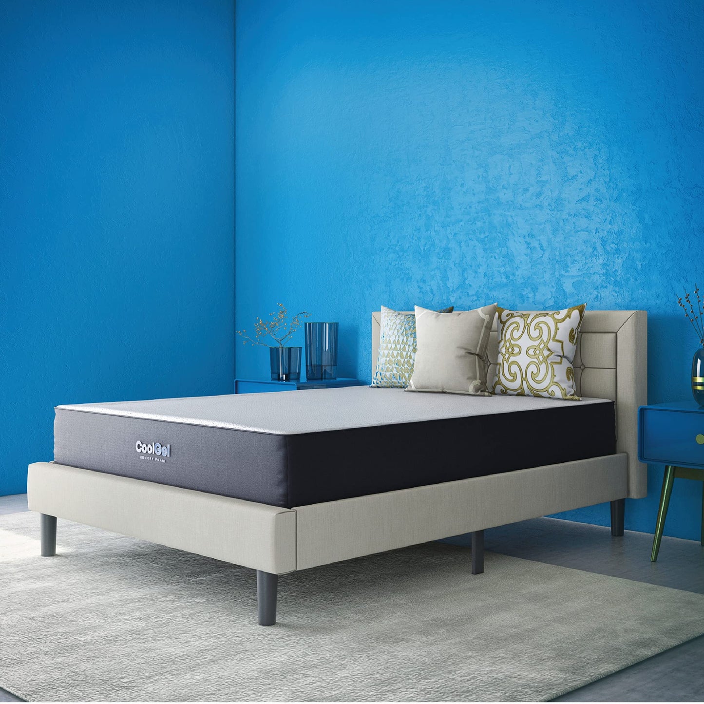 Cool Gel 10 Inch Full Size Mattress Memory Foam Medium Firm, Gel Memory Foam Mattress Full Matress Cooling, Made in the USA, 10" Depth with Pressure Relief, CertiPUR-US Certified No Fiberglass, Bed