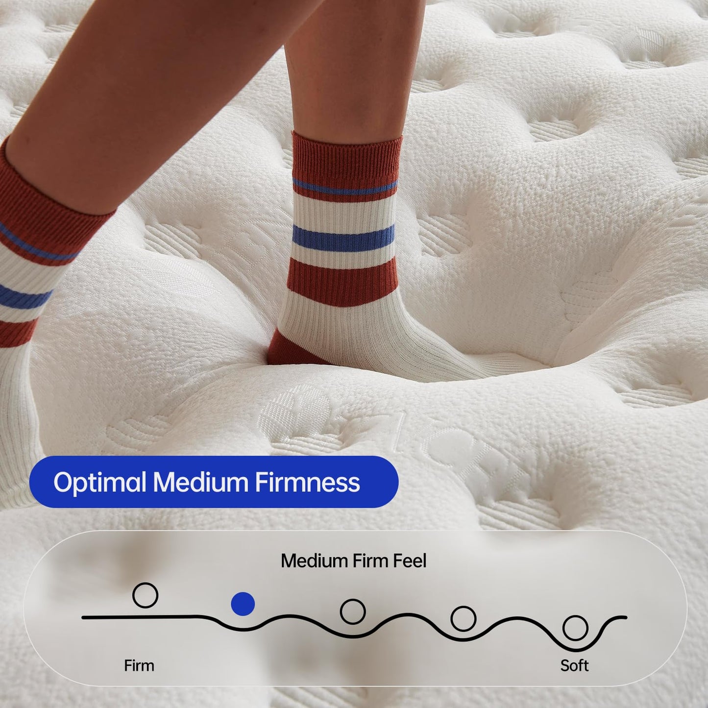 KOULABR Z King Size Mattress,14 Inch King Mattress in a Box,Superior Hybrid with Gel Memory Foam or Back & Lumbar Support,100 Night Trial,Maximum Support,Pressure Relief,Zoned Support Spring, Firm