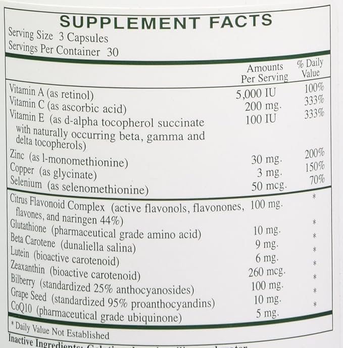 Rx Vitamins The Ocular Formula Dietary Supplement, 90 Capsules (Pack of 2)