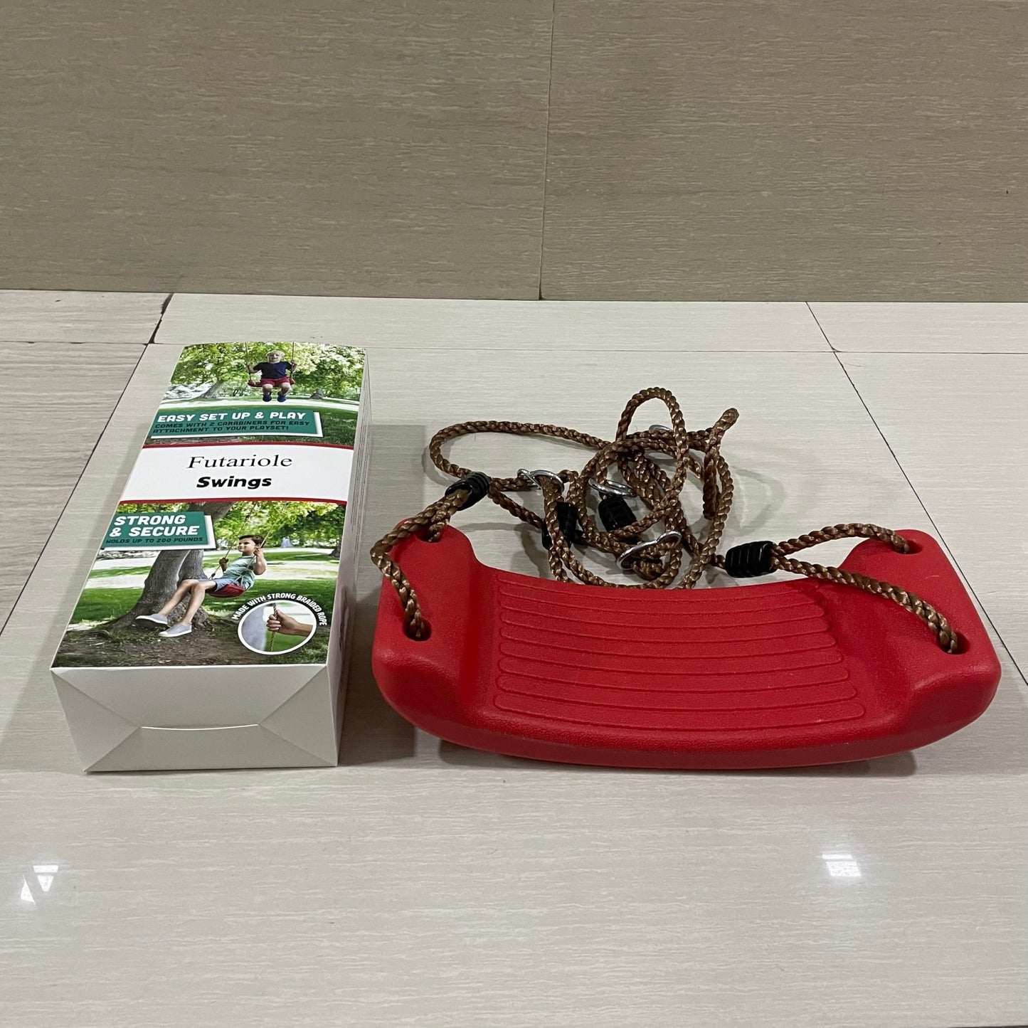 Futariole Kids Swing Seat Toys, Tree Swing Seat, Deluxe Garden Swings Seat,Swing Set Accessories for Kids Outdoor & Indoor Playground