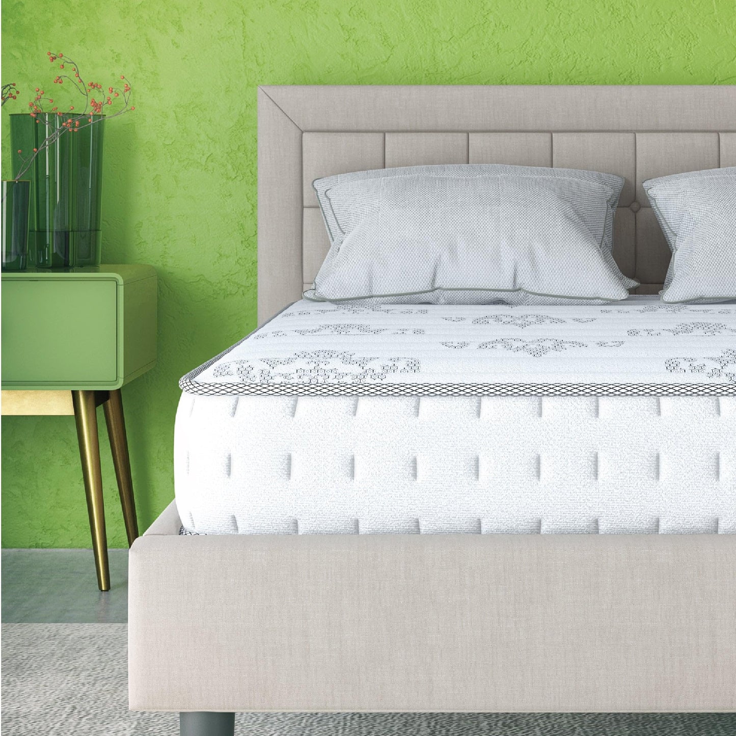 Classic Brands Decker Cool Gel Memory Foam and Innerspring Hybrid 10-Inch Mattress, Mattress in a Box, Full