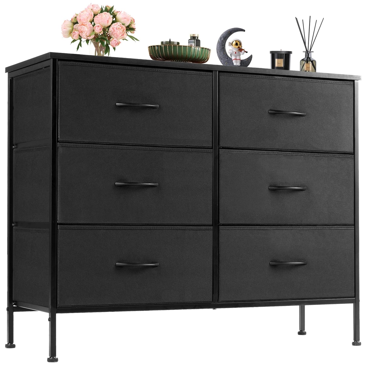 JHK Fabric Nightstand for Bedroom