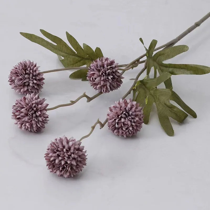5 Heads Silk Dandelion Flower Bouquet