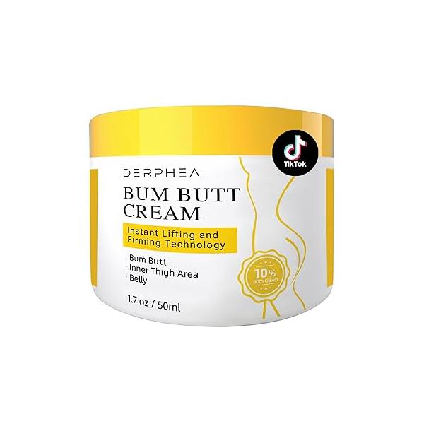 Premium Bum BTight Tightening Cream: Long-Lasting Results Skin Cream for Bum, Belly, Arms & Thighs 1.7 oz (50 ml)