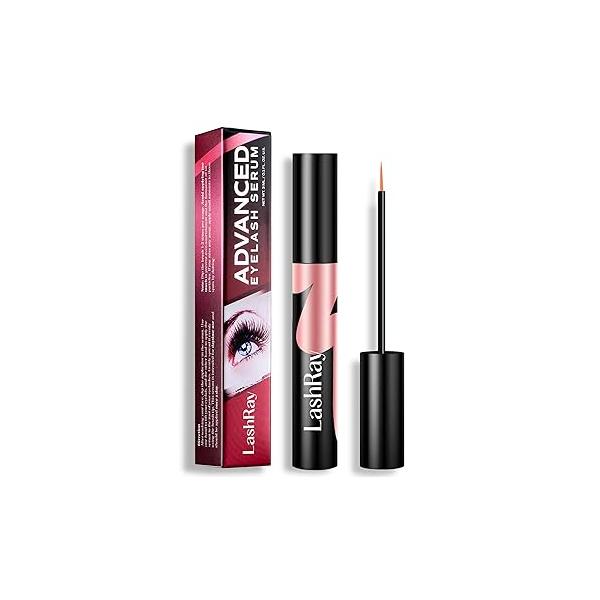 Premium Eyelash Growth Serum, LashRay Advanced Rapid Lash Serum for with Natural Formula - Boost Thicker, Longer Eyelashes and Eyebrows