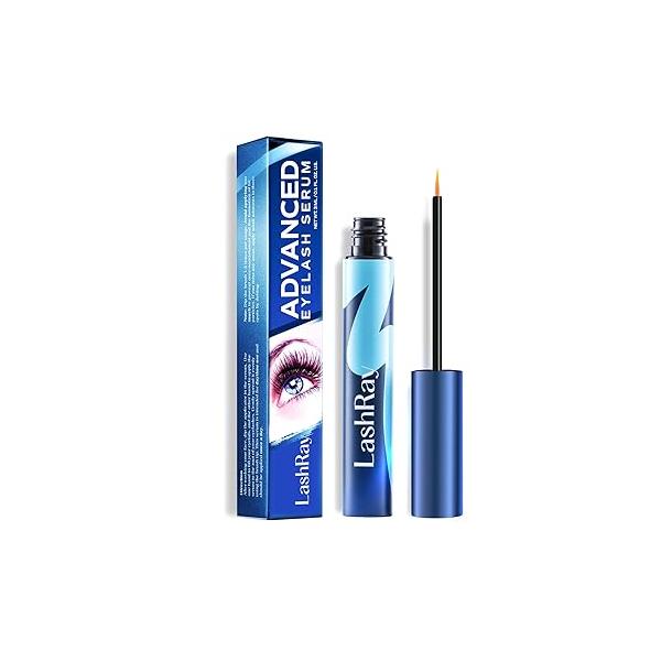 Premium Eyelash Growth Serum, LashRay Advanced Rapid Lash Serum for with Natural Formula - Boost Thicker, Longer Eyelashes and Eyebrows