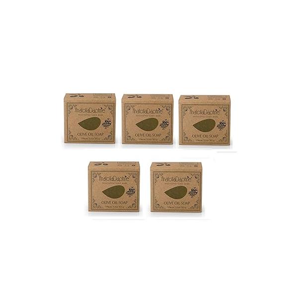 Olive Oil Soap Bar - Handmade 100% Pure Natural & Vegan (5 Bars)